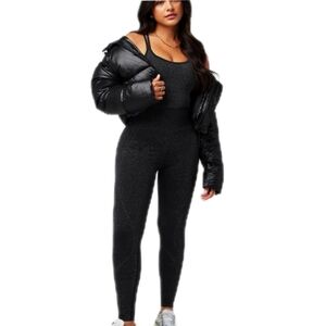 Fabletics Seamless Lurex Jumpsuit Womens XL Moisture Wicking Anti-Chafe Athletic